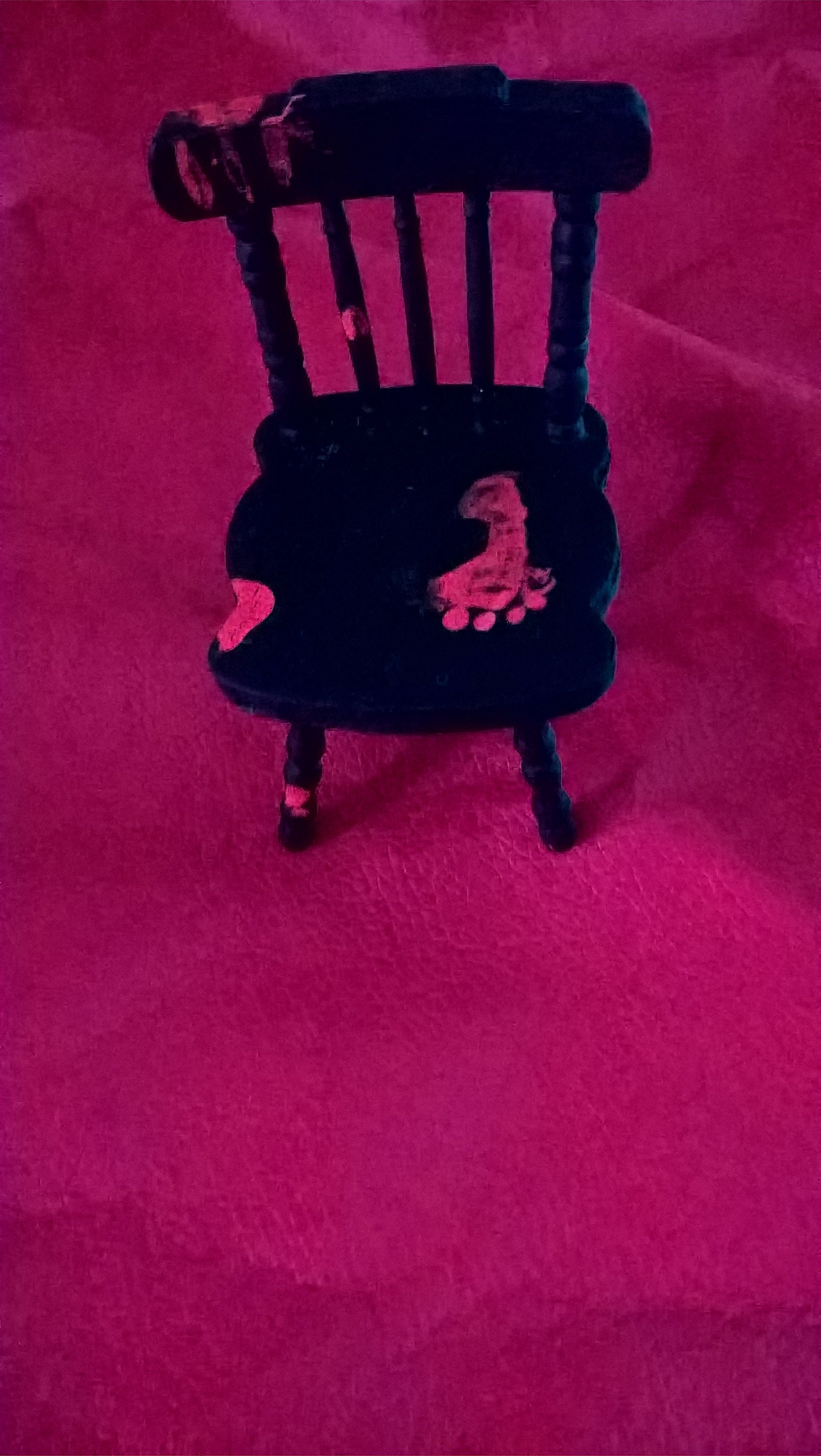 Doll House Miniature Haunted Horror Chair Etsy