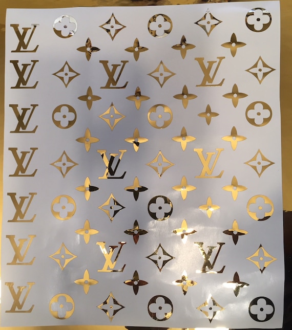 WrapModz - Louis Vuitton Logo Pattern Wall Decal, Home