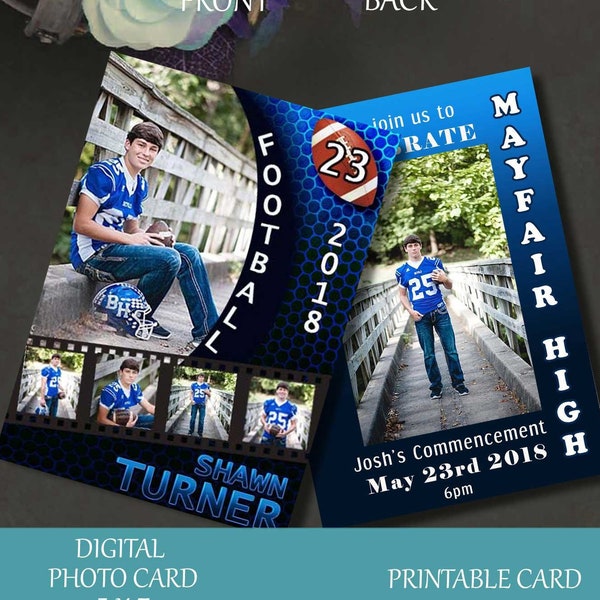 Photoshop Template, Photo Card Template, Graduate Cards, Photo Cards, Graduate Invitation, Digital Cards, Graduation Cards, Printable Cards