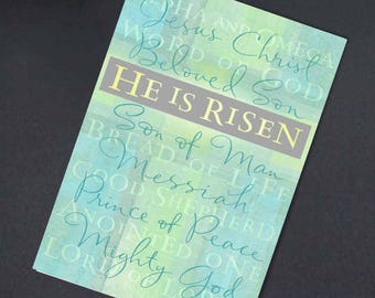 Scripture Easter Card Printable Easter Card DIY PRINTABLE | Etsy