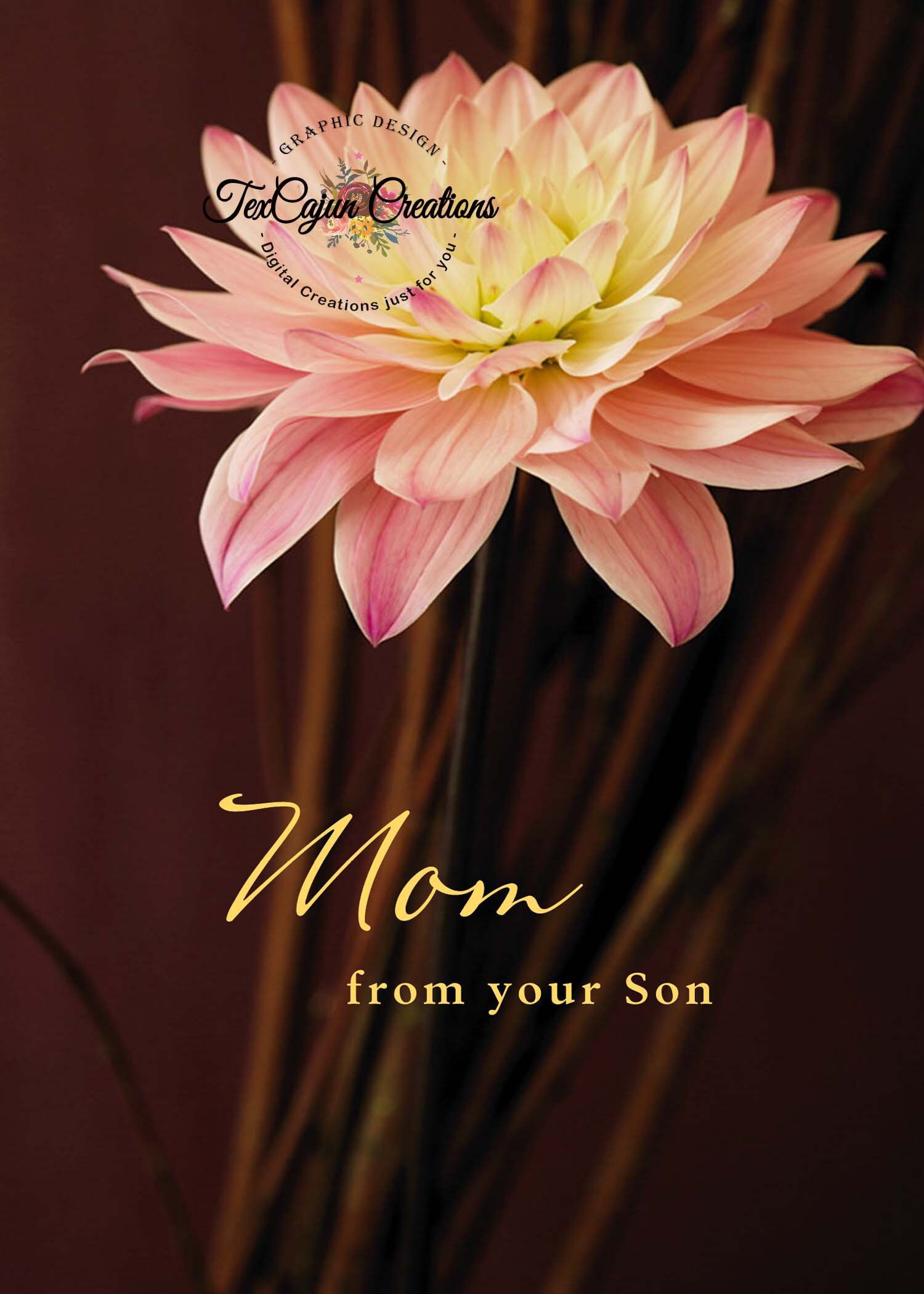Mothers Day Card for Mom, Card From Son for Mothers Day, From Son for ...