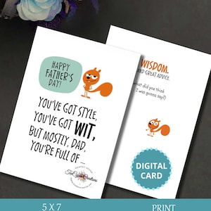 Cartão engraçado para o dia dos pais feliz, cartão engraçado para o pai, cartão para o pai, cartões digitais, cartão para impressão, download digital, download instantâneo