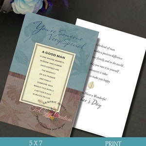La tua persona speciale Fathers Day Card, Happy Fathers Day, Carte digitali, Carte stampabili, Carta papà, Download digitale