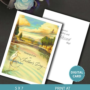 Pensando a te per la festa del papà, carta per la festa del papà, carta papà, festa del papà felice, carte digitali, file digitale, download istantaneo