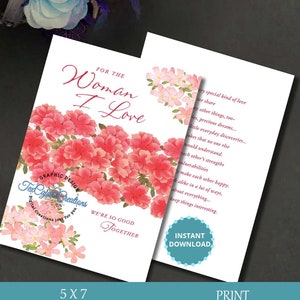 Tarjeta de cumpleaños, tarjeta de cumpleaños para ella, tarjeta de cumpleaños para la esposa, feliz cumpleaños, tarjetas digitales, tarjetas imprimibles, tarjeta de cumpleaños romántica