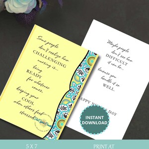 Happy Nurses Day Card, Nurse Card, Nurse Day Cards, Card for Nurse, Card for Her,Him, Digital Cards, Greeting Cards, Printable Cards,