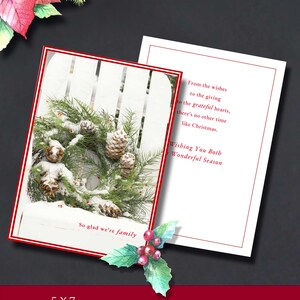 Christmas Card for family, Christmas Card, Merry Christmas, Digital Card, Card for Christmas, For both of you card, Printable Card,