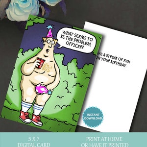 Humour, Carte d’anniversaire, Drôle de carte d’anniversaire, Carte d’anniversaire, Carte pour l’anniversaire, Funny Card, Carte Numérique, Téléchargement instantané, Carte Imprimable