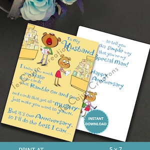 Carte d'anniversaire tu es mon homme, joyeux anniversaire, carte de mari drôle, carte numérique, carte imprimable, téléchargement immédiat