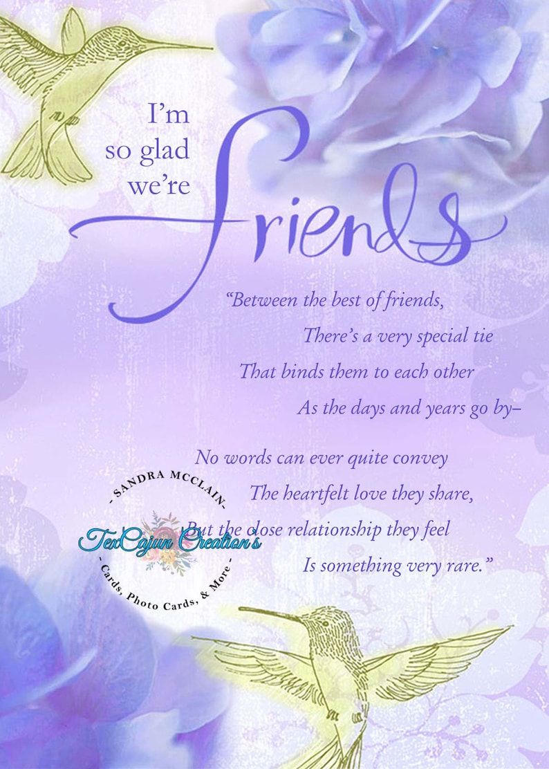 Friend Birthday Card, Friends Birthday, Card for Friend, Happy Birthday ...