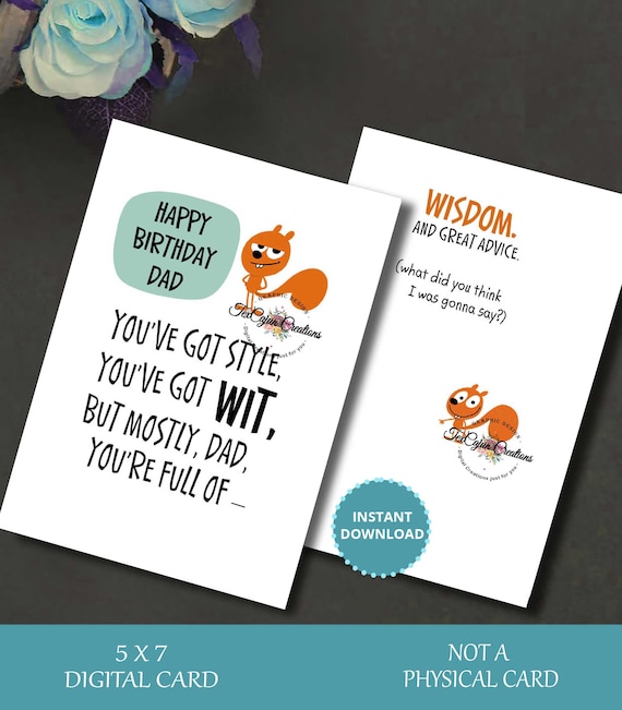 Birthday cards for best sale dad