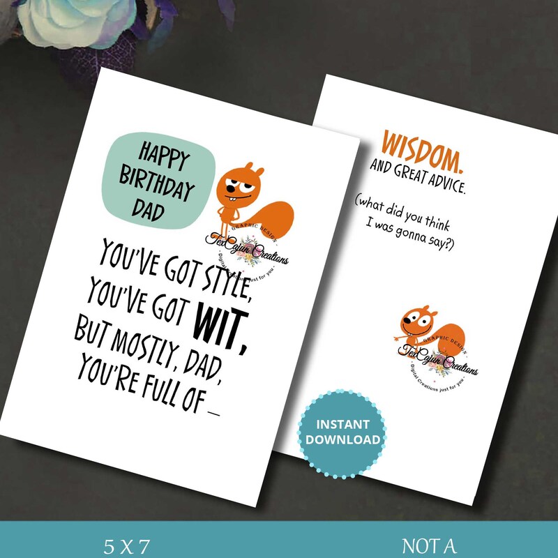 Funny Dad Birthday Cards Etsy