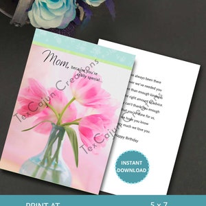 Mama deine wirklich besondere Karte, Geburtstagskarte, alles Gute zum Geburtstag, digitale Karte, Karte für sie, Mama Karte, Danke Mama Karte, digitaler Download,