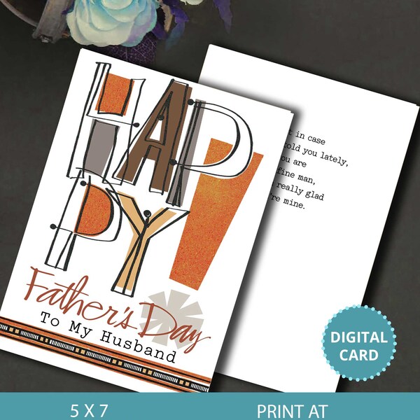 Fathers Day Cards for My Husband - Etsy