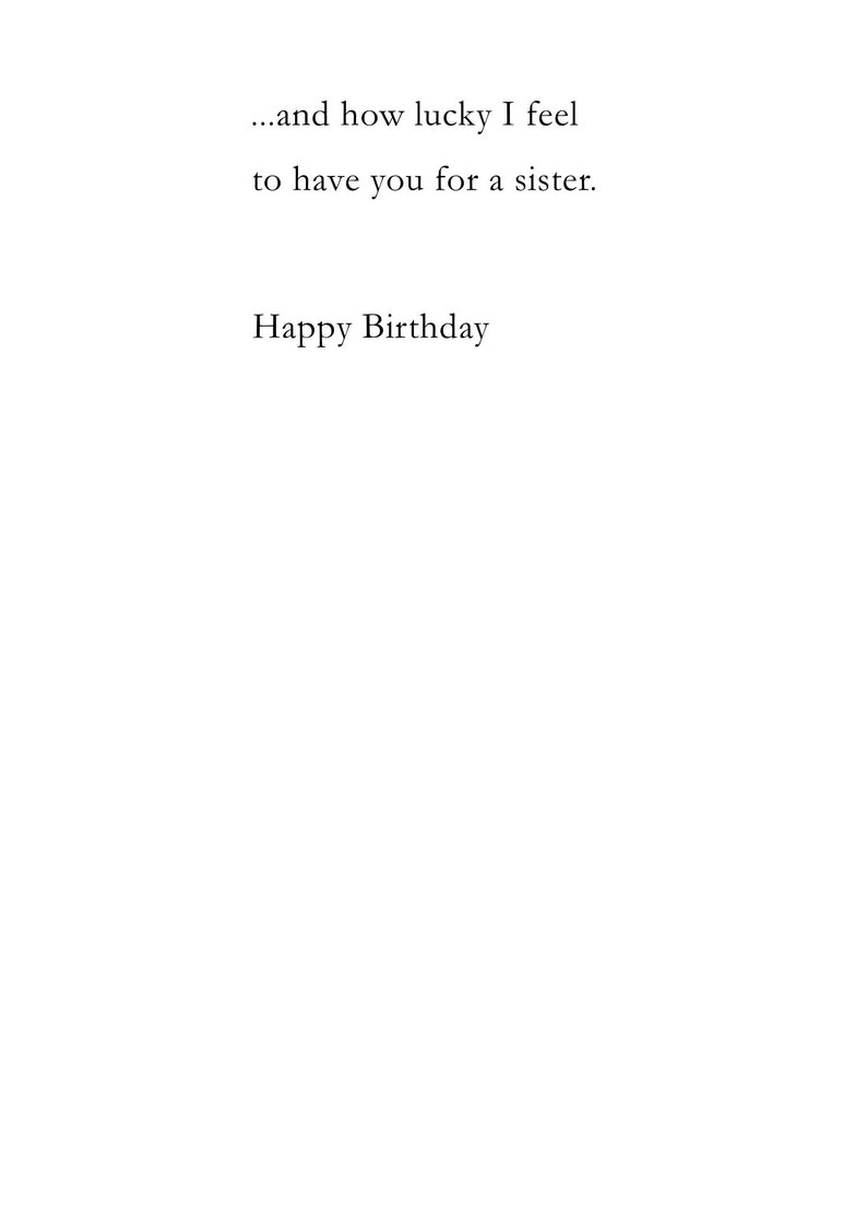 Sister Birthday Birthday Card Sister Card Card for her Etsy