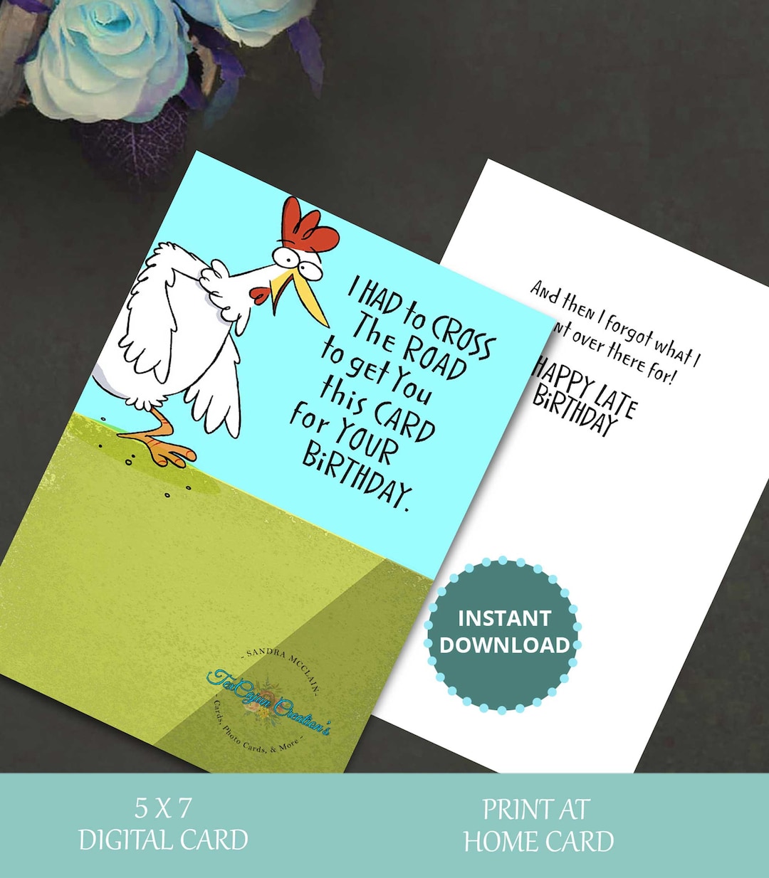 Late Birthday Card, Belated Birthday Card, Birthday Card, Funny ...