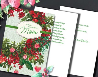 Mom Christmas Card | Etsy