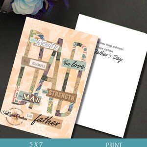Carta digitale per la festa del papà, carta per papà, festa del papà felice, carta stampata a casa, carta per lui, migliore carta papà, download digitale
