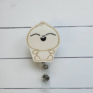 Dumpling Badge Reel,Dumpling Badge Holder, Dumpling Badge, Retractable Badge Holder, Nurse Badge Reel, Felt Badge Reel, Nurse Gift