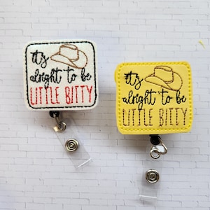 Western  Badge Reel, Western Badge Holder, Cowboy Hat Badge Reel, Small Cowboy, Retractable Badge Holder, Nurse Badge Reel, Felt Badge Reel