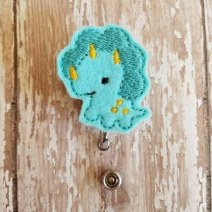 Dinosaur Badge Reel, Dinosaur Badge Holder, Dinosaur Badge, Retractable Badge Holder, Nurse Badge Reel, Felt Badge Reel, Badge Reel