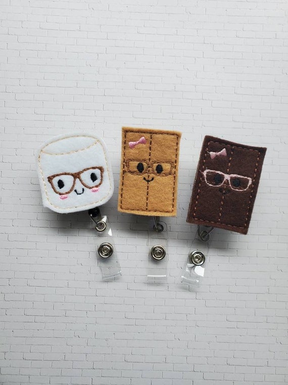 BBF Badge Reel, Geeky Badge Reel, Smores Badge Reel, Retractable