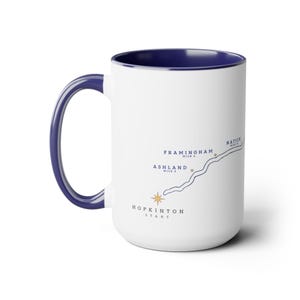 2025 Boston Granitheft, Map Zweifarbige Kaffeetasse, 15oz