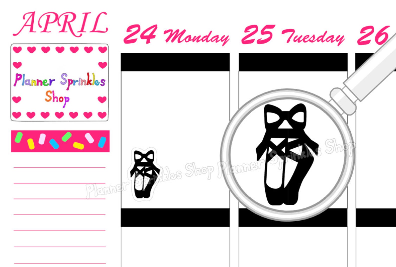 ballet shoes planner stickers / dance stickers / red pink shoes / hand drawn planner stickers ballet shoes planner stickers / dance stickers / red pink shoes / hand drawn planner stickers