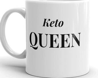 KETO Queen Coffee Mug.Bullet Proof Coffee Mug. Butter Coffee Mug.But First Bulletproof Coffee.Gift for Her, keto AF , ketogenic queen