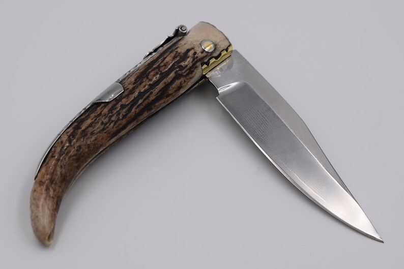 Classic Folding Knife From Albacete Made From a Dear Stag Etsy