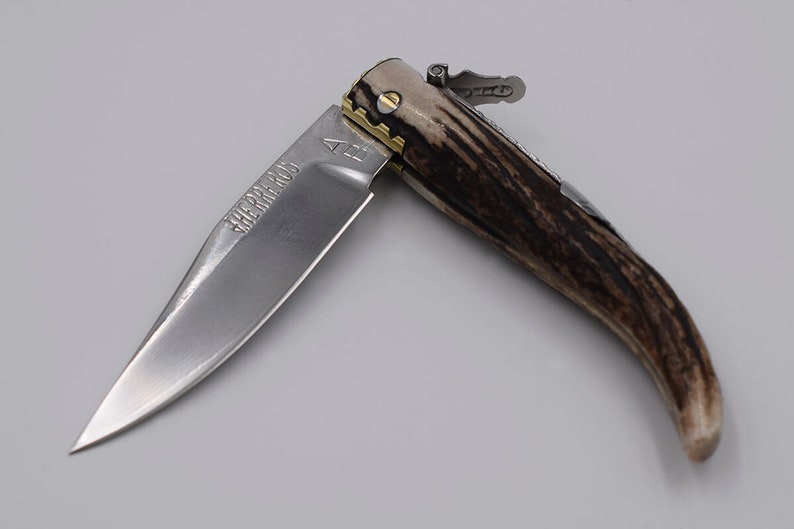 Classic Folding Knife From Albacete Made From a Dear Stag Etsy