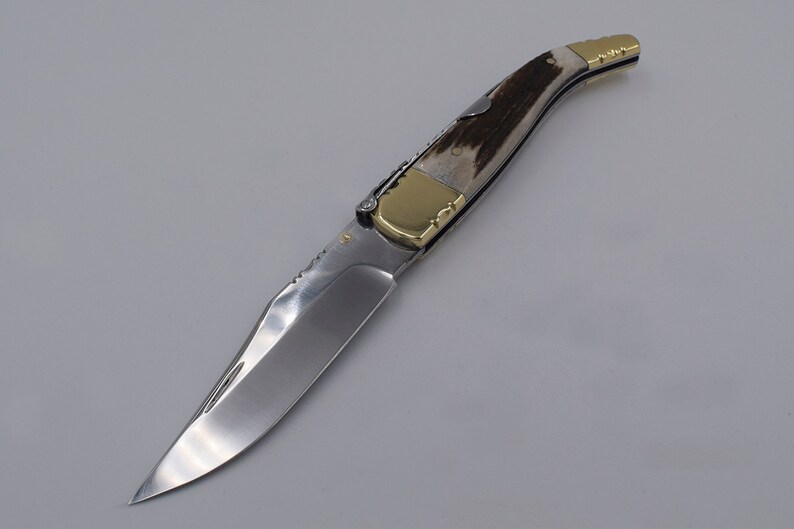 Albacete Classic Folding knife handmade from deer stag antler Etsy