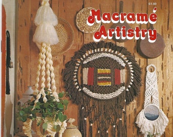 Vintage Macrame Books Set Of 8. Macrame animal art, Macrame artistry plus 6  more