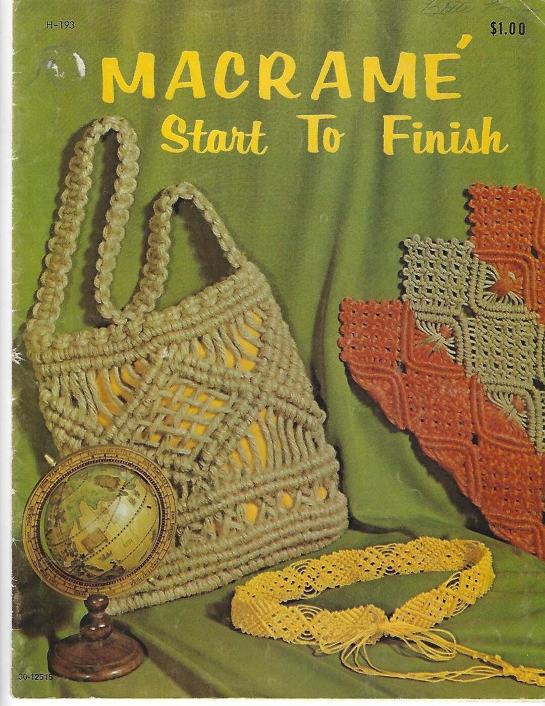 Vintage Macrame Start to Finish Pattern Book Complete Beginner ...