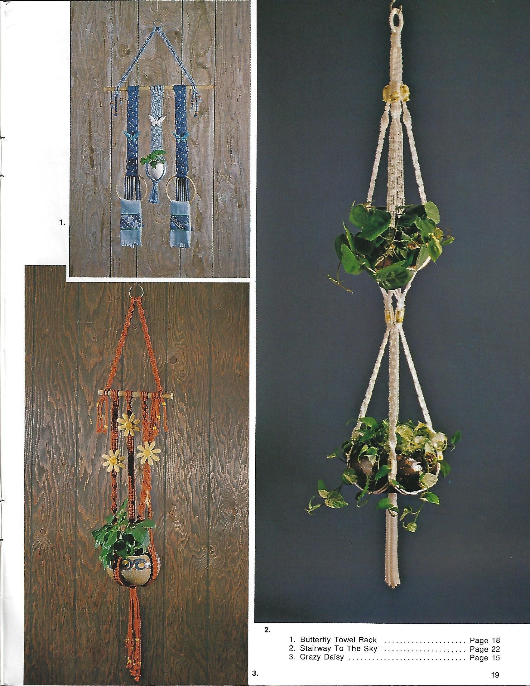 Cintres en Macramé pour petits espaces vintage Livret