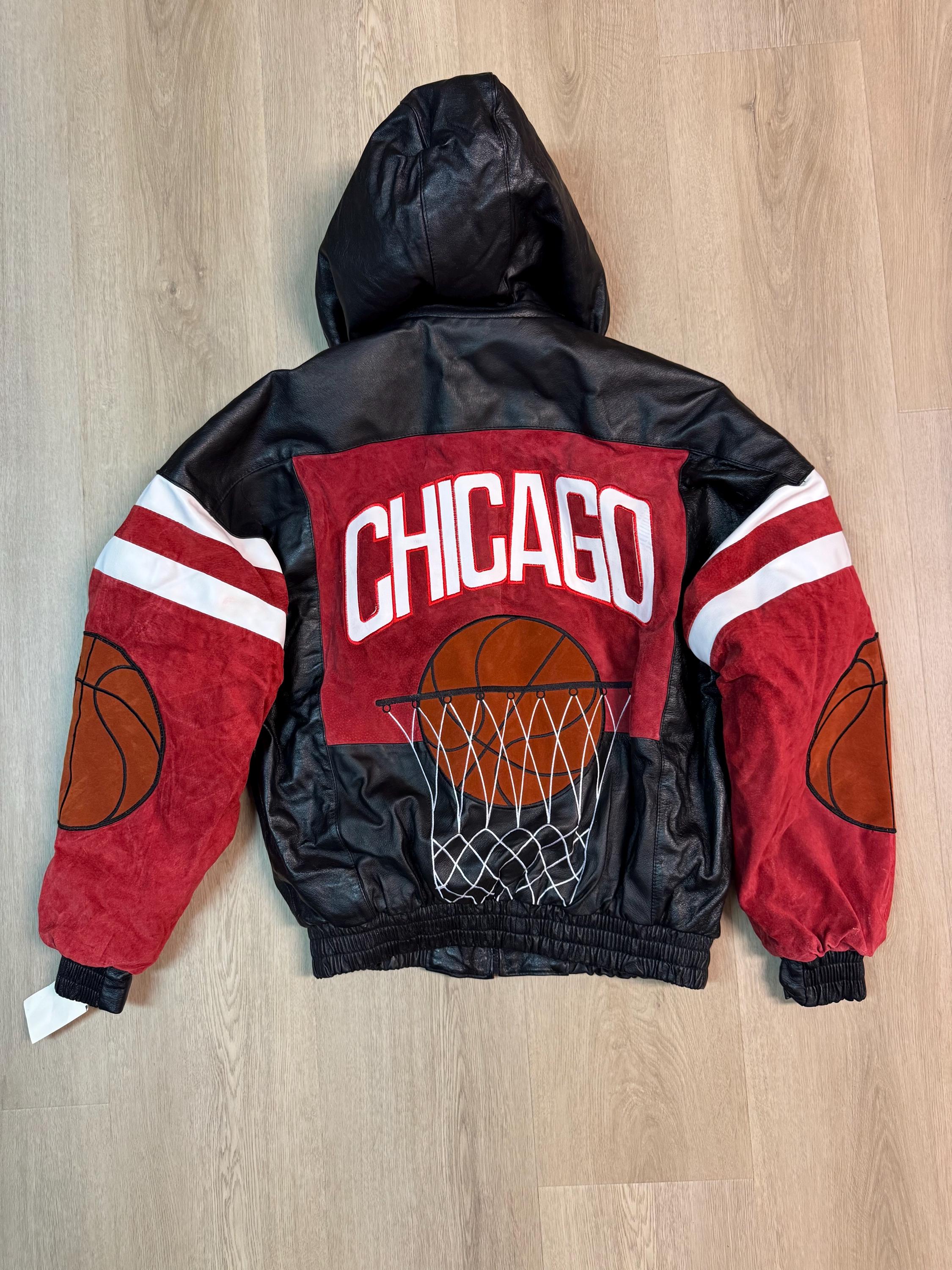 Vintage 90s on Demand Corp Chicago Bulls Leather Blouson | Cow