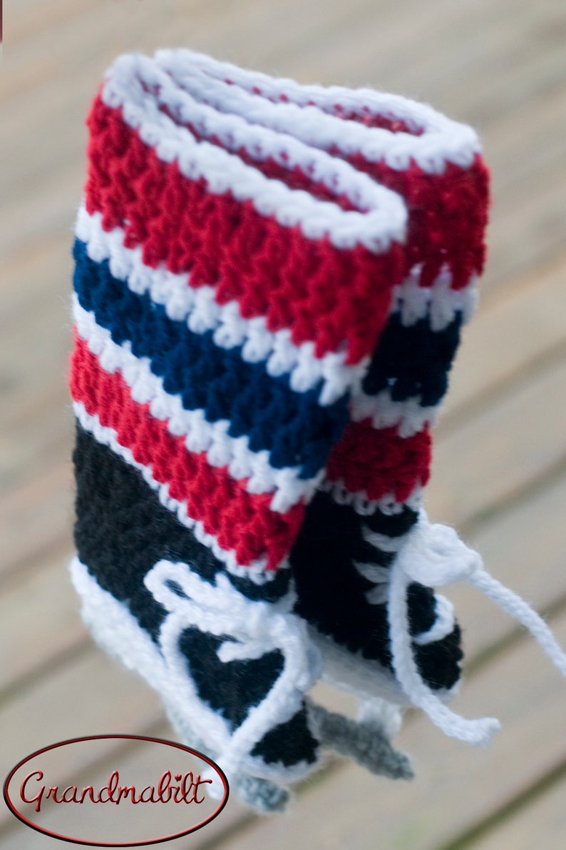 Crocheting Baby HOCKEY PATTERN PDF Hockey Skates Pattern Etsy