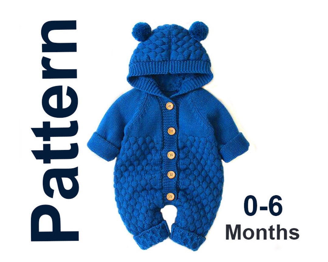 Knitting Pattern Baby ROMPER PATTERN PDF Knit Raglan Sleeve Etsy UK