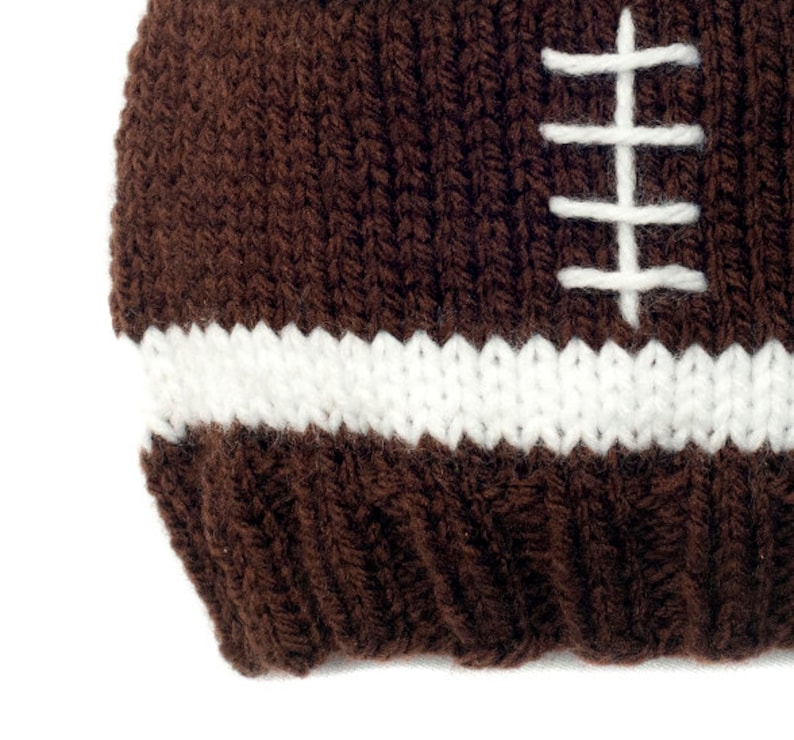 KNITTING PATTERN PDF. Baby Football Hat Knitted Beanie Etsy