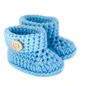 PATRON PDF AU CROCHET Nouveau-né, 0-3 ans et 3-6 mois, chaussons pour bébé, chaussures pour lit d'hôpital, bottines en crochet, mode d'emploi en anglais