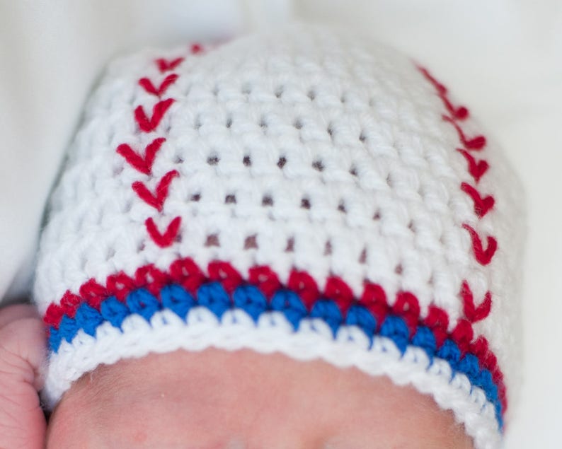 Baby BASEBALL PATTERN PDF Crochet Baseball Baby Hat Baby Boy Etsy