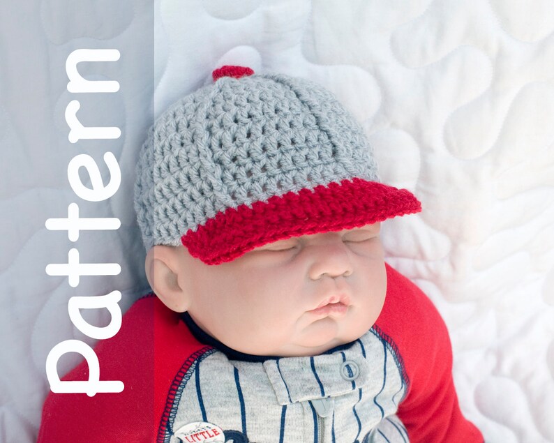 Crocheting BASEBALL PATTERN PDF Crochet Baby Baseball Hat Etsy