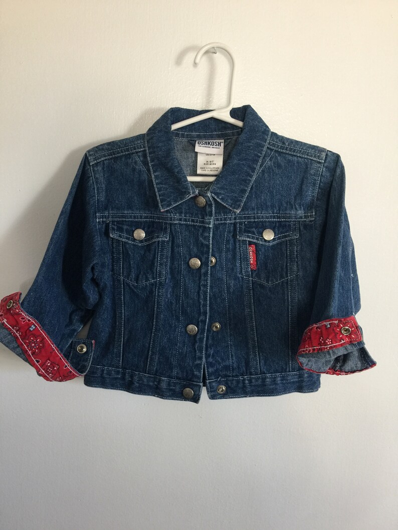 denim jacket with print on the back