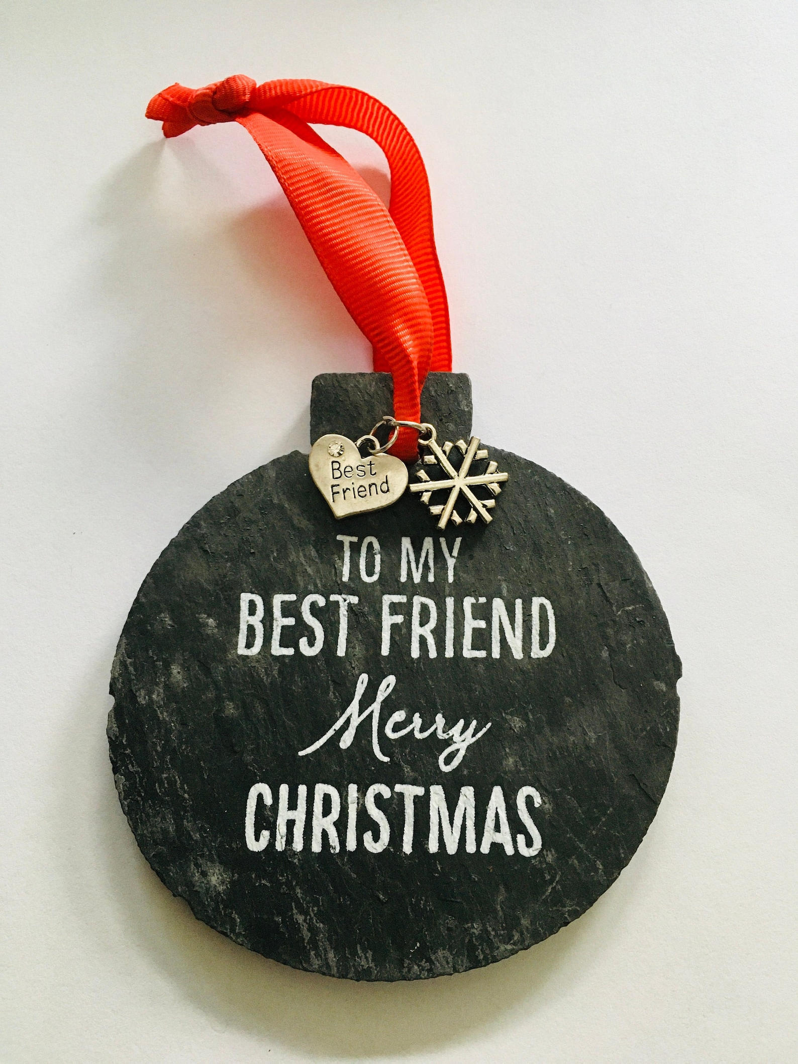 To My Best Friend Merry Christmas Tree Decoration  Etsy UK