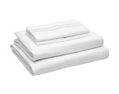 White Deep Sleep Sheet Sets 1800 Thread Count Feel Soft, Breathable, Wrinkle Free Bed Sheets Deep Pockets For Thick Mattresses