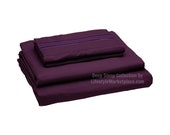 Plum Deep Sleep Sheet Sets 1800 Thread Count Feel Soft, Breathable, Wrinkle Free Bed Sheets Deep Pockets For Thick Mattresses