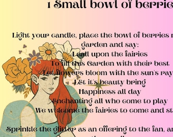 Fairy magic garden spell