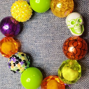 Sugar skull bracelet day of dead bracelet halloween bracelet