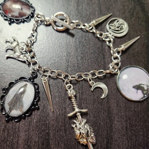 Werewolf charm bracelet