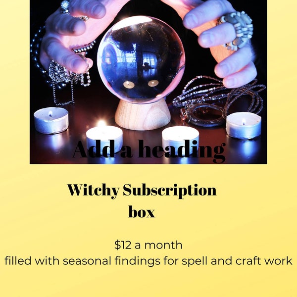 Witchy subscription box